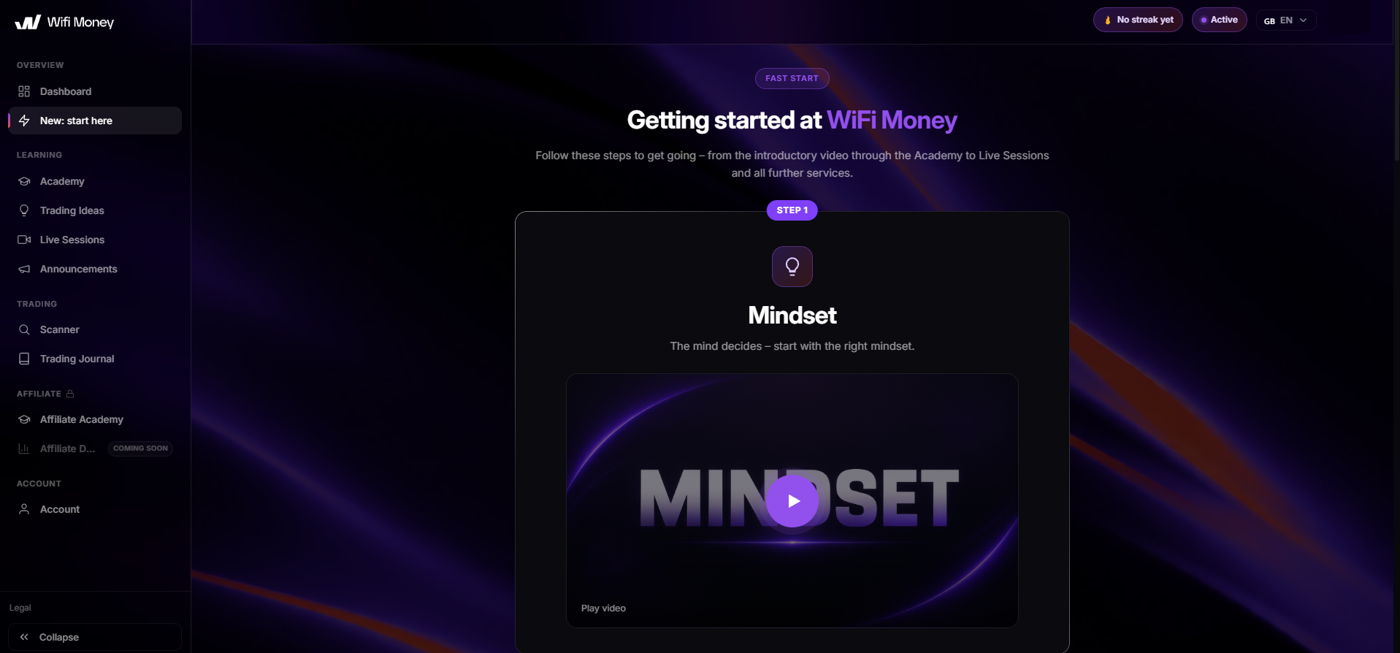 WiFi Money getting started
